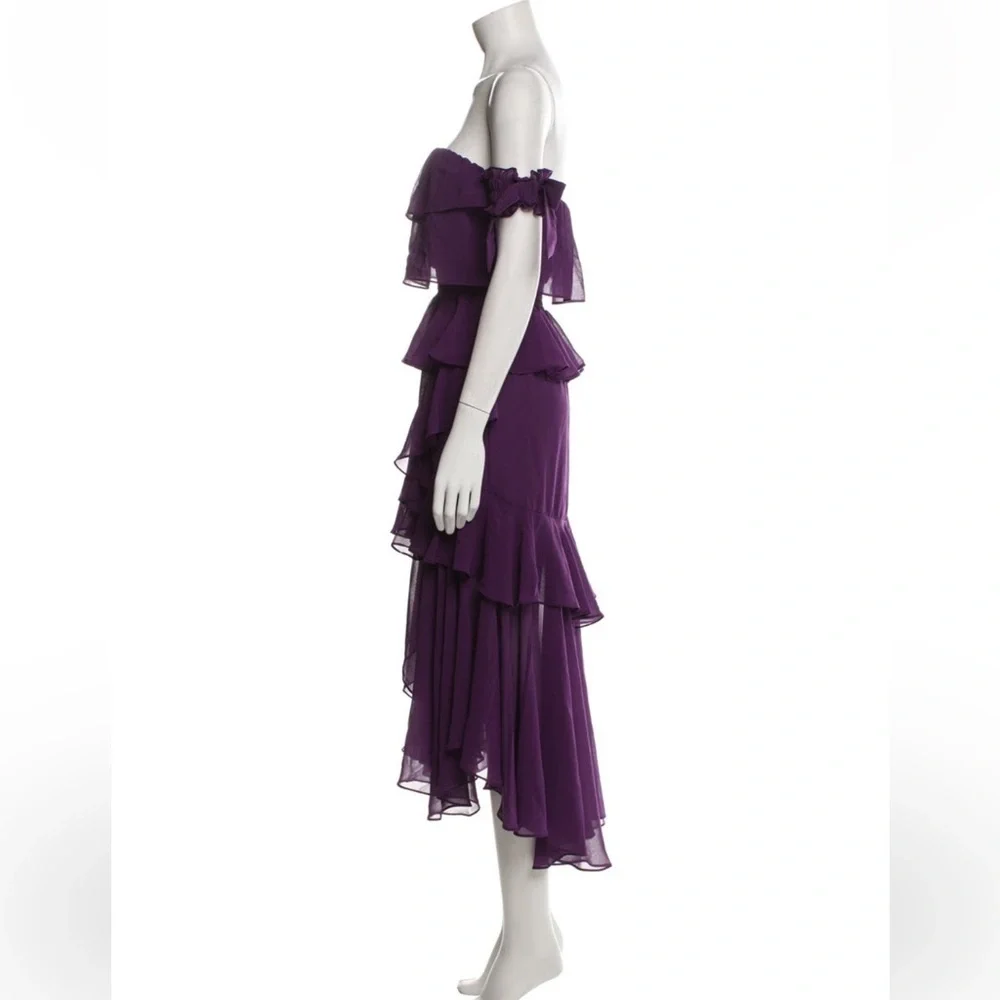 MISA Los Angeles 🍇 Sexy Burgundy Long dress, Size XS, Great condition - Picture 2 of 3
